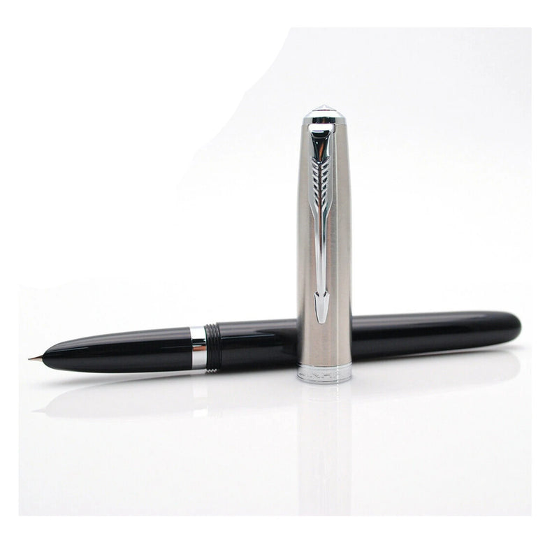 The Resin Fountain Pen
Silver Cap Edition with 0.38 mm Extra Fine Nib