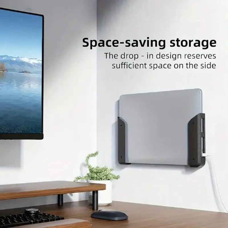 The Hidden Dock
Under-Desk Laptop Mount with Protective Silicone Lining