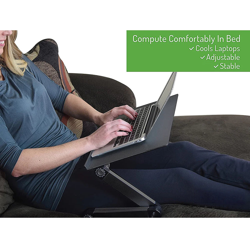 The 360° Recline Stand
Adjustable Laptop & Tablet Holder for Desk or Bed