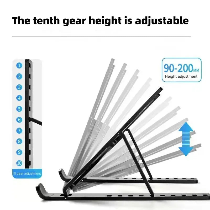 The Precision Aluminum Stand
10-Level Adjustable Foldable Laptop Riser