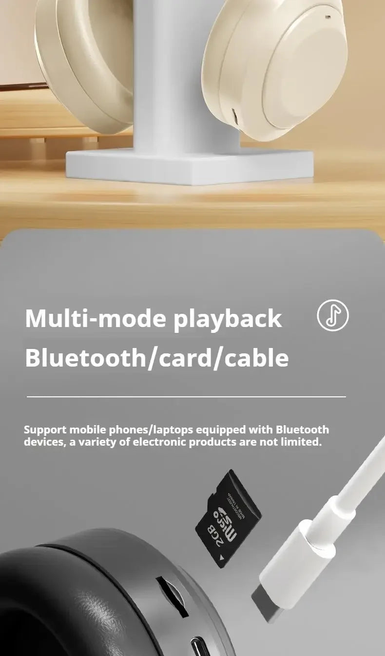 The M5 Wireless HiFi Headphones
Bluetooth 5.3 Over Ear Headset with TF & AUX Support
