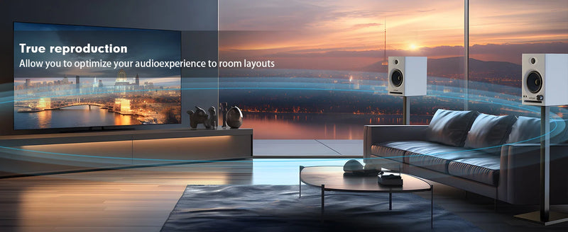 The Ortizan Active Bookshelf Speakers
Bluetooth 5.3 Studio Monitor System with USB DAC