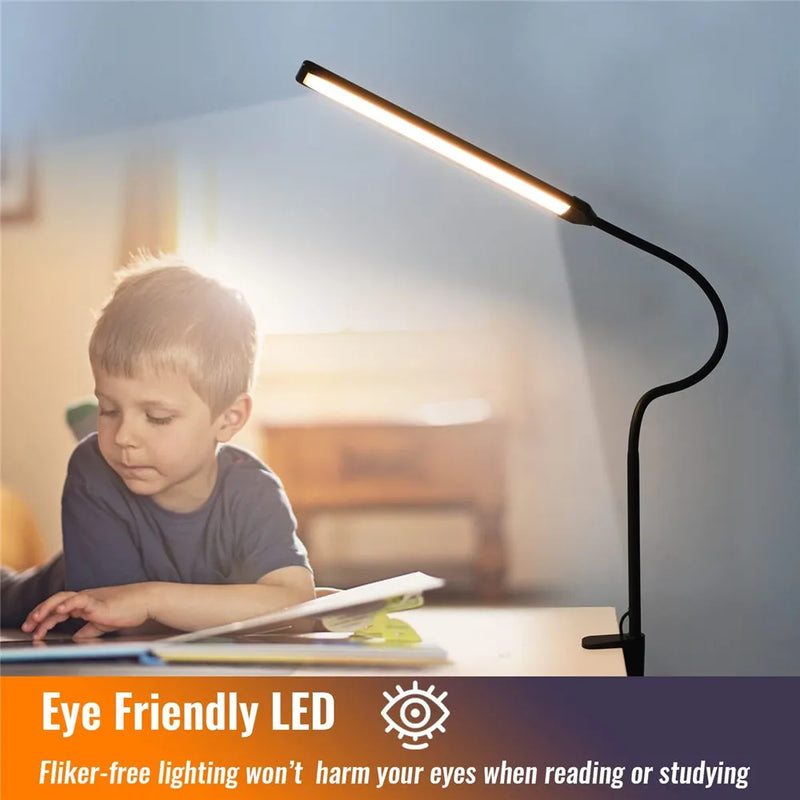 The FlexClamp Pro LED Lamp
Eye Comfort Clip On Desk Light with 3 Modes