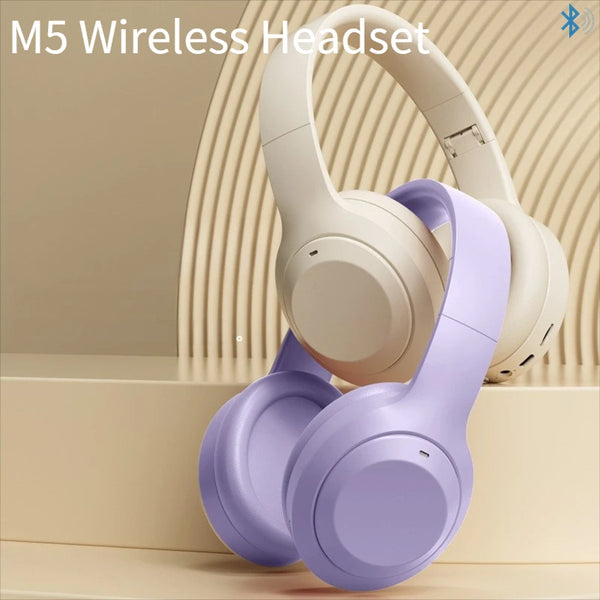 The M5 Wireless HiFi Headphones
Bluetooth 5.3 Over Ear Headset with TF & AUX Support