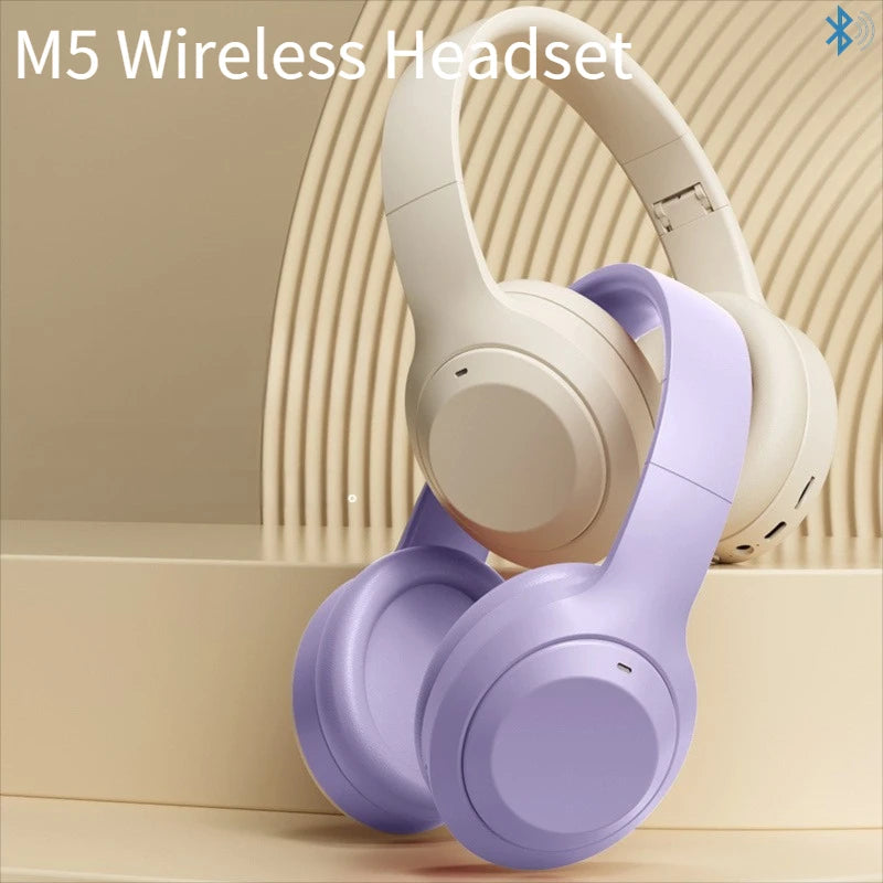 The M5 Wireless HiFi Headphones
Bluetooth 5.3 Over Ear Headset with TF & AUX Support