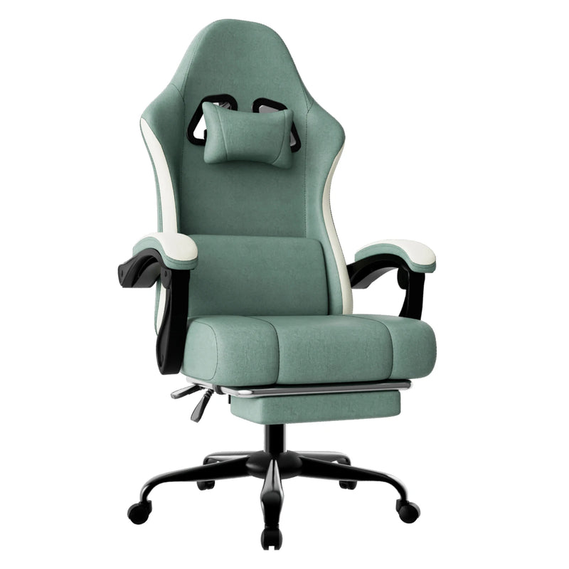 The Dynamic Support Chair
Ergonomic Gaming & Office Chair with Spring Cushion and Footrest