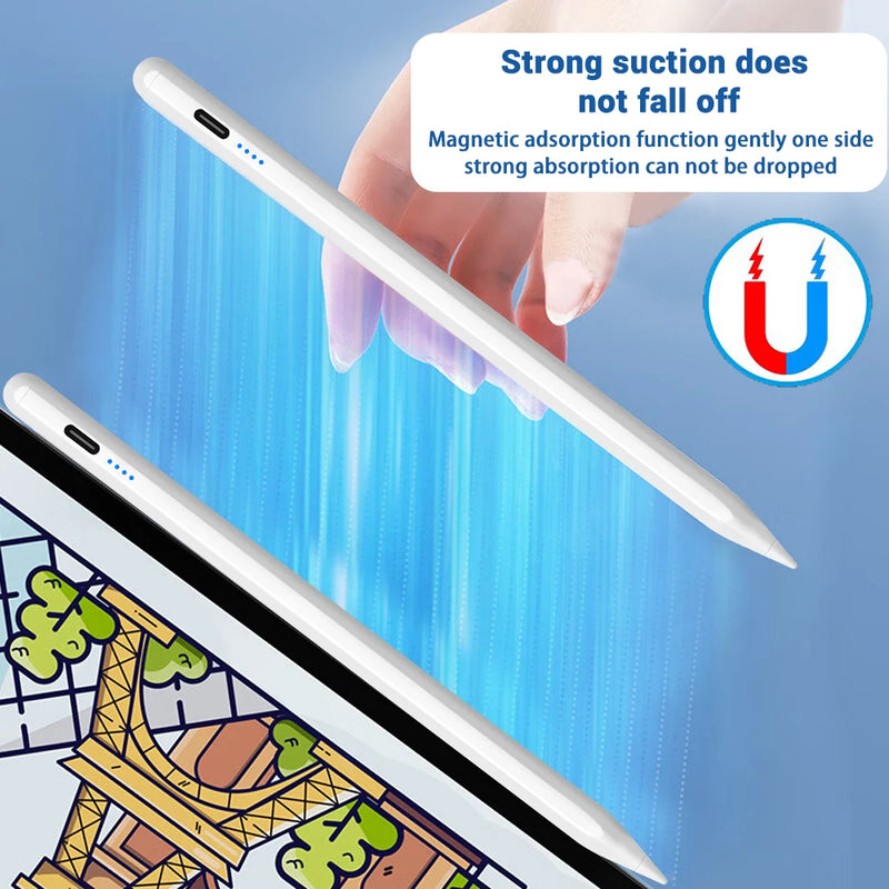 The iPad Precision Stylus
Palm Rejection Pen with Power Display