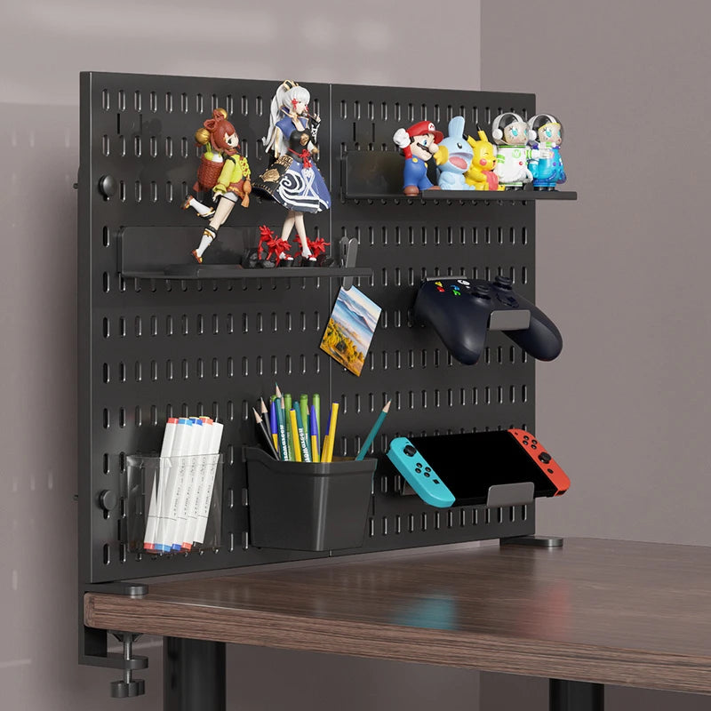 The Modular Desk Pegboard System
Freestanding Desktop Organizer with Adjustable Shelves