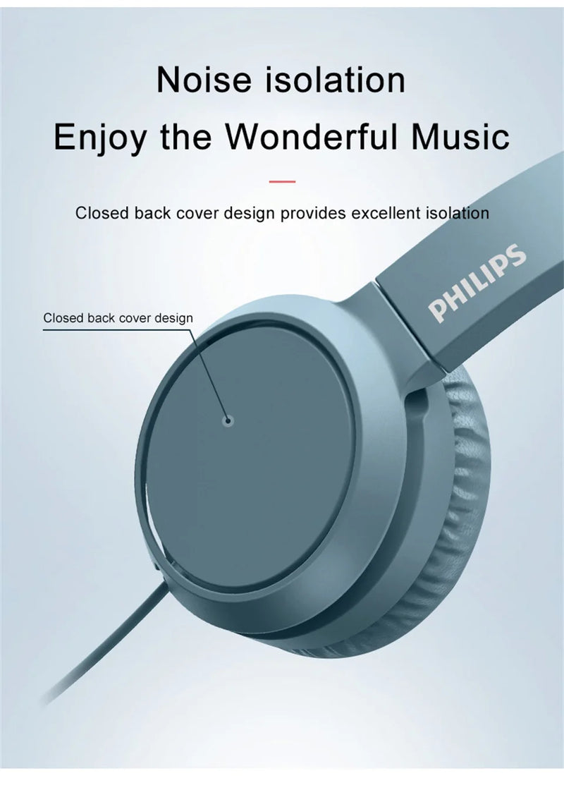 The Philips TAH4105 Wired Headphones
HiFi Stereo Headset with Integrated Microphone
