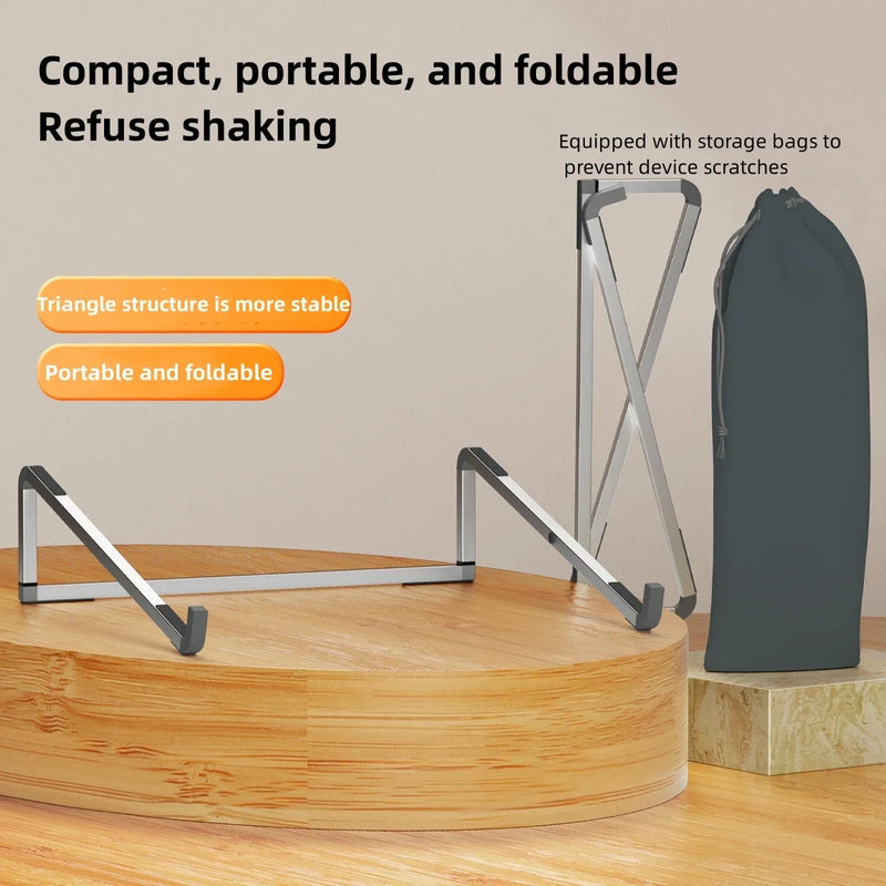 The Essential Aluminum Stand
Adjustable & Foldable Ergonomic Laptop Riser