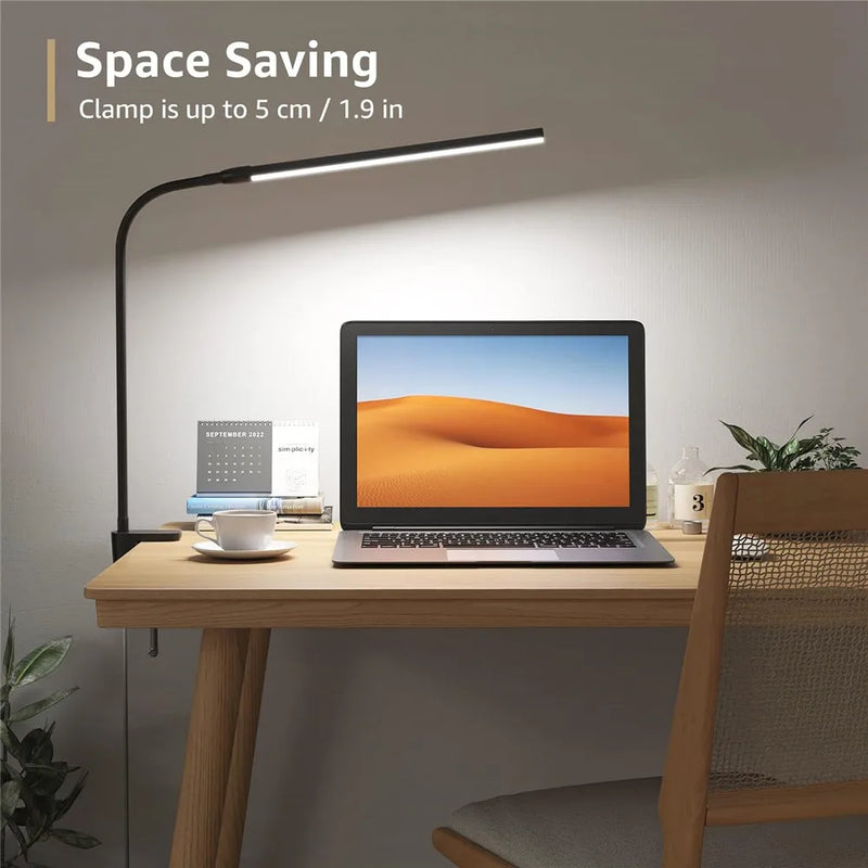 The FlexClamp Pro LED Lamp
Eye Comfort Clip On Desk Light with 3 Modes
