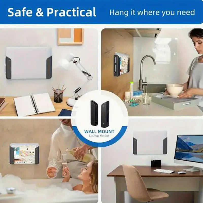 The Hidden Dock
Under-Desk Laptop Mount with Protective Silicone Lining