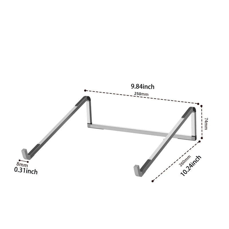 The Essential Aluminum Stand
Adjustable & Foldable Ergonomic Laptop Riser