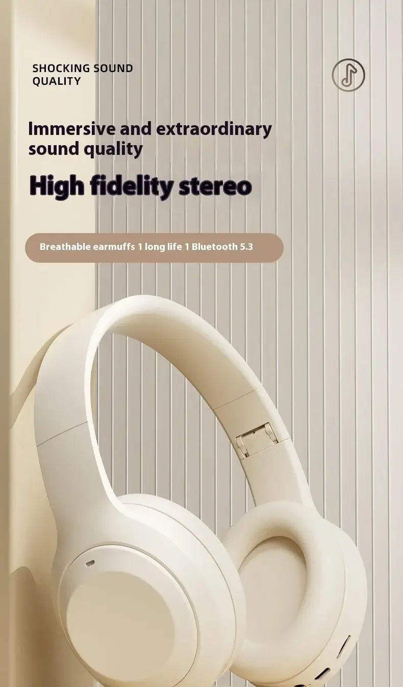 The M5 Wireless HiFi Headphones
Bluetooth 5.3 Over Ear Headset with TF & AUX Support