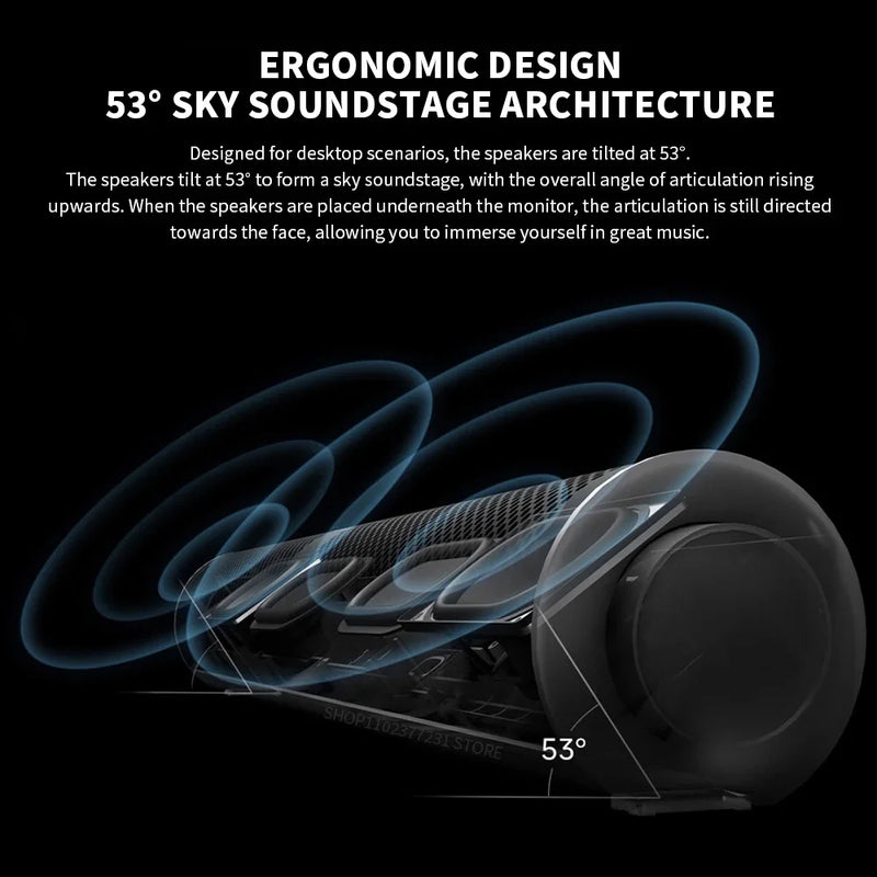 The Xiaomi RGB Stereo Speaker
Dual Channel Desktop Speaker with Integrated Lighting