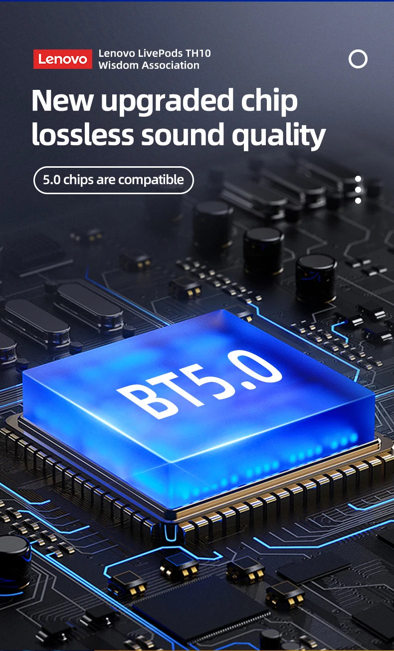 The Lenovo Thinkplus TH10
TWS Bluetooth Earphones with Low Latency & Integrated Microphone