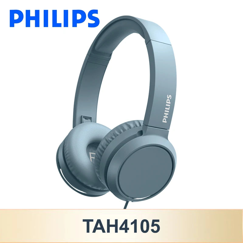 The Philips TAH4105 Wired Headphones
HiFi Stereo Headset with Integrated Microphone