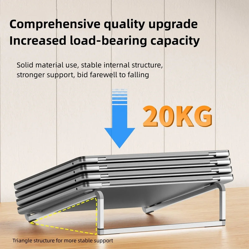 The Essential Aluminum Stand
Adjustable & Foldable Ergonomic Laptop Riser