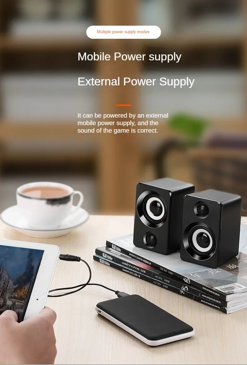 The Compact Stereo Speakers
USB Wired Mini Desktop Speaker Set