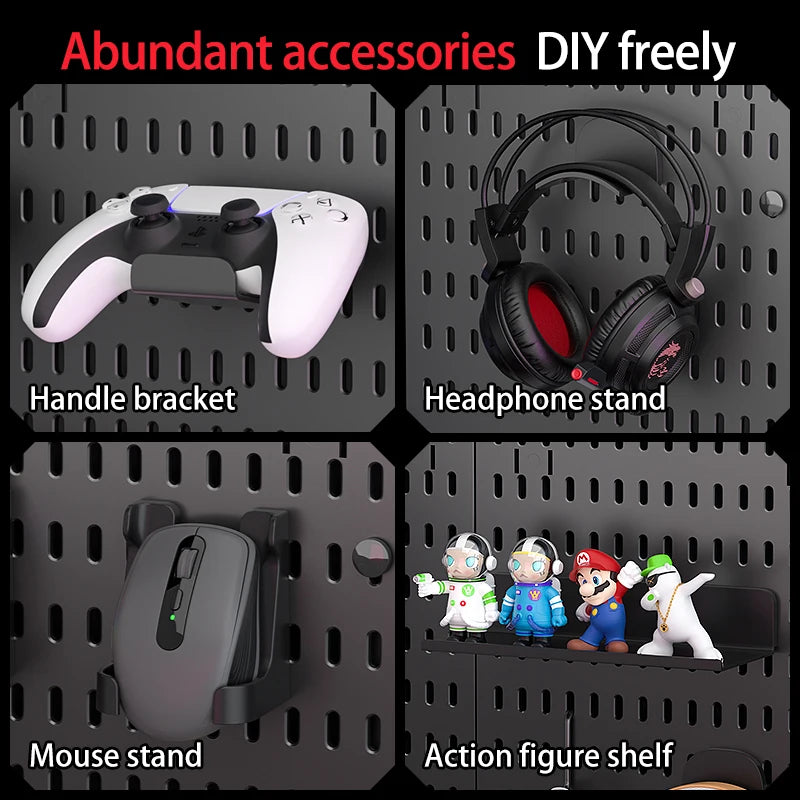 The Modular Desk Pegboard System
Freestanding Desktop Organizer with Adjustable Shelves