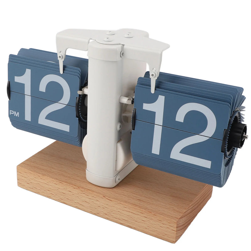 The Heritage Flip Clock
12 Hour Mechanical Flip Clock with Solid Wood Base