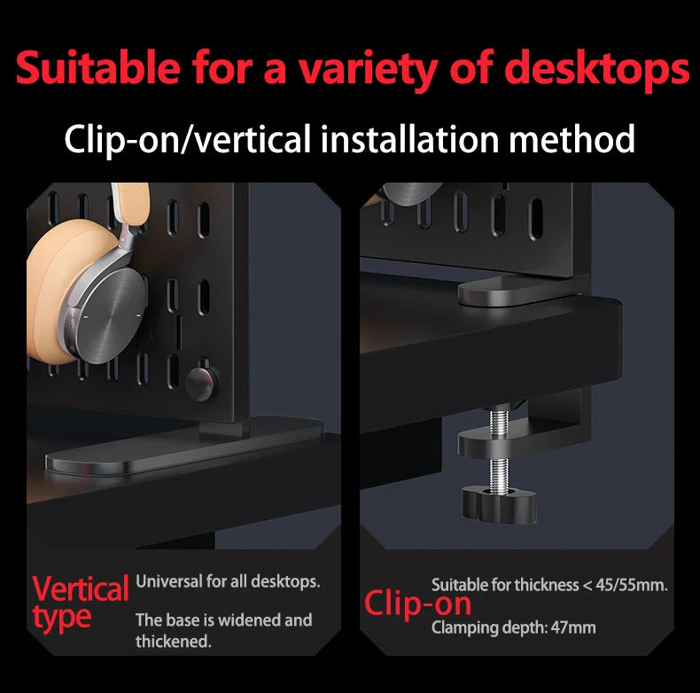 The Modular Desk Pegboard System
Freestanding Desktop Organizer with Adjustable Shelves