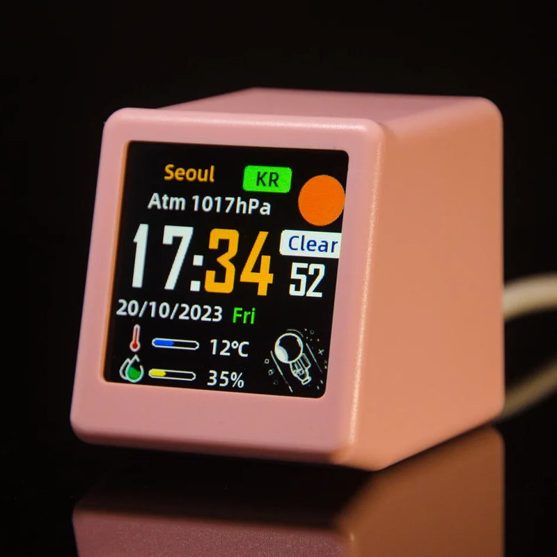 The Executive Weather Station
Mini WiFi Digital Clock with IPS LCD Display