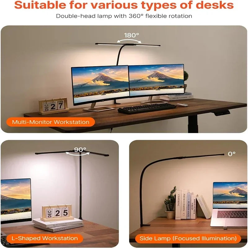 The Dual Head Architect Lamp
LED Clip On Desk Light with Adjustable Colour Temperature