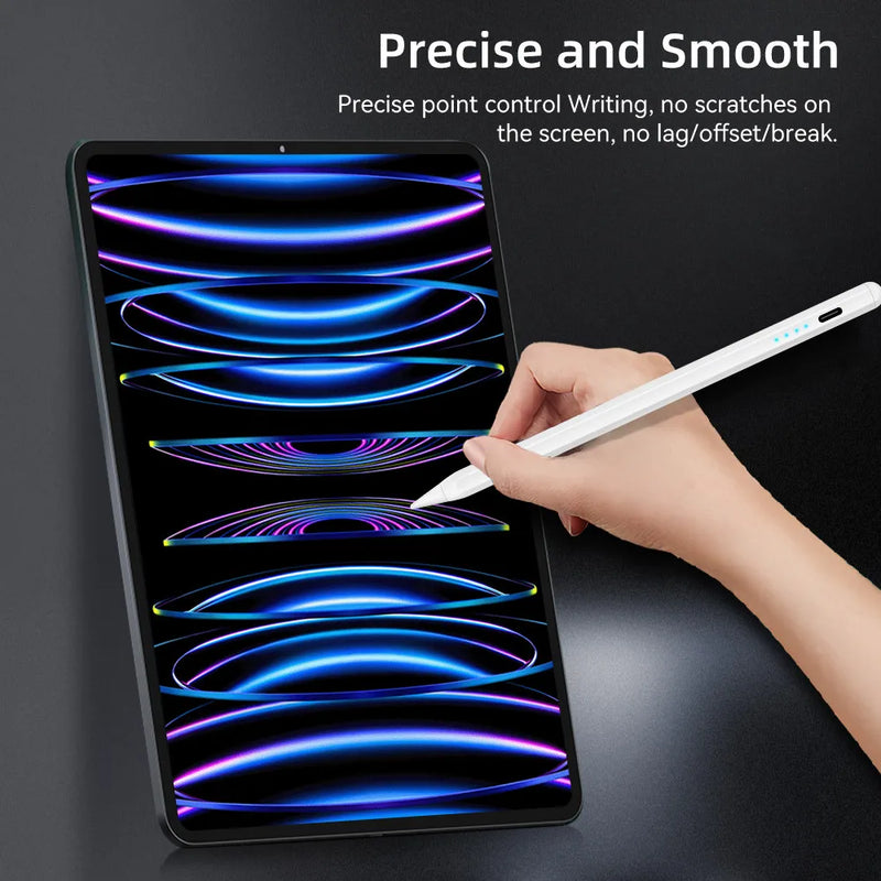 The iPad Precision Stylus
Palm Rejection Pen with Power Display