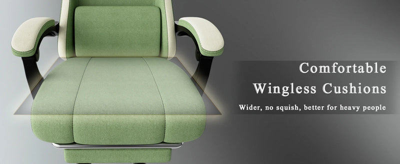 The Dynamic Support Chair
Ergonomic Gaming & Office Chair with Spring Cushion and Footrest
