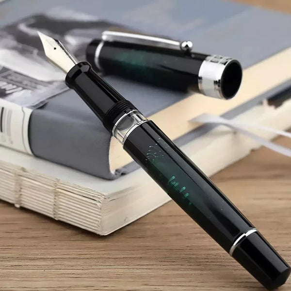 The Majohn T5 Piston Fountain Pen
Large Capacity Iridium Nib Writing Instrument