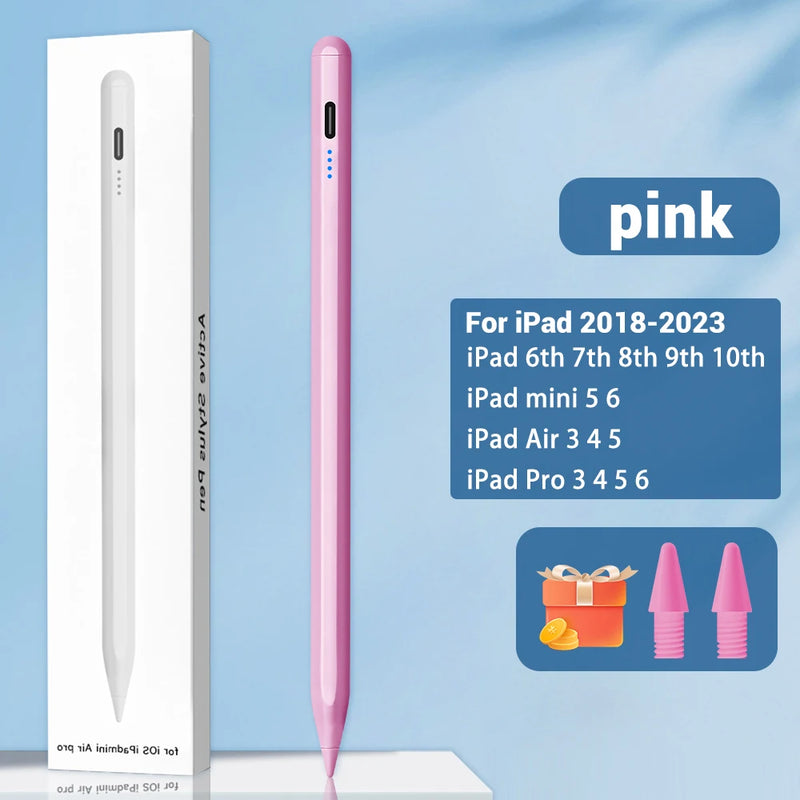The iPad Precision Stylus
Palm Rejection Pen with Power Display