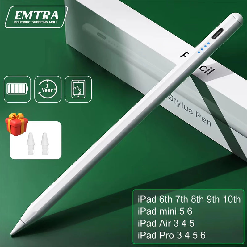 The iPad Precision Stylus
Palm Rejection Pen with Power Display