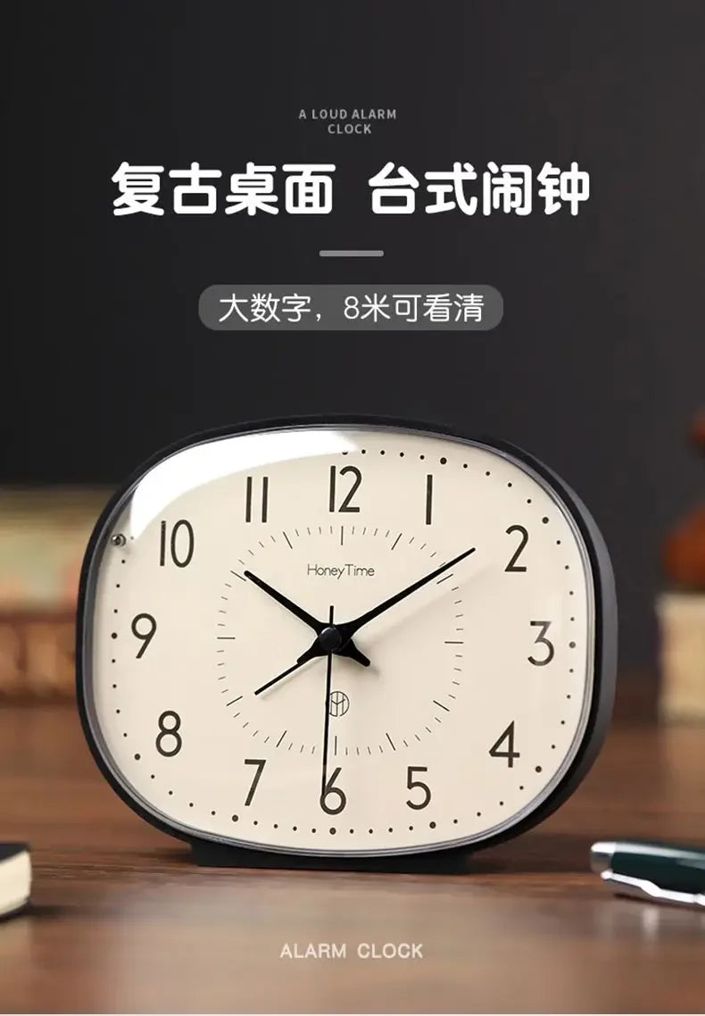The Heritage Alarm Clock
Compact Silent Desk Clock with Vintage Character