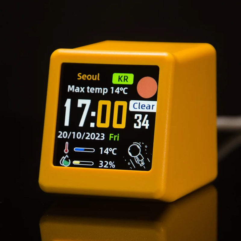 The Executive Weather Station
Mini WiFi Digital Clock with IPS LCD Display
