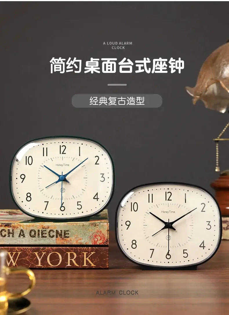 The Heritage Alarm Clock
Compact Silent Desk Clock with Vintage Character