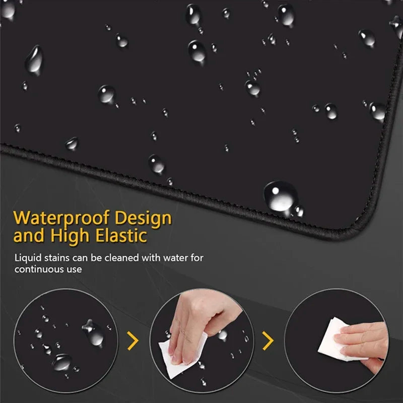 The Black Performance Desk Mat
Large Gaming & Office Mouse Pad