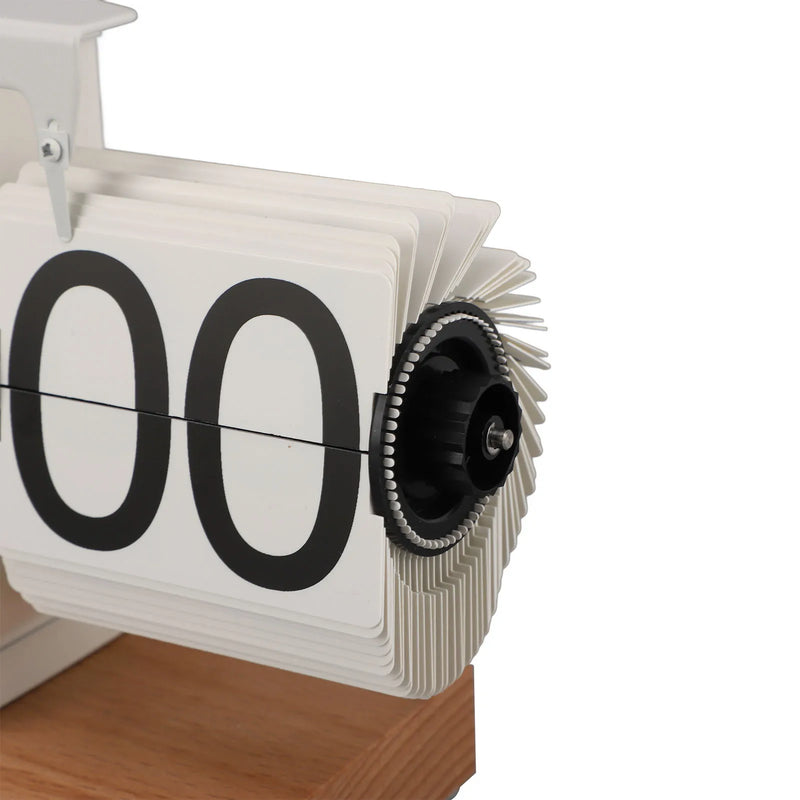 The Heritage Flip Clock
12 Hour Mechanical Flip Clock with Solid Wood Base