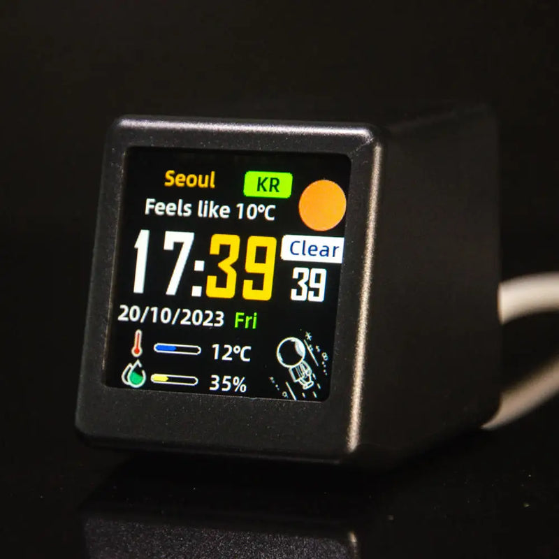 The Executive Weather Station
Mini WiFi Digital Clock with IPS LCD Display