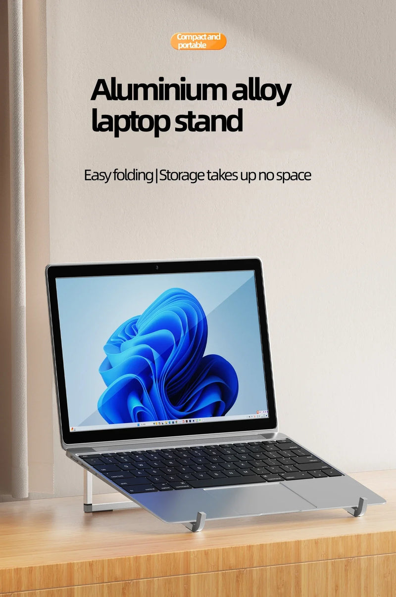 The Essential Aluminum Stand
Adjustable & Foldable Ergonomic Laptop Riser