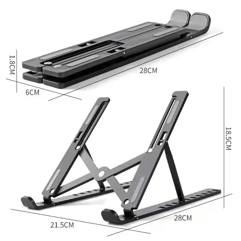 The Precision Aluminum Stand
10-Level Adjustable Foldable Laptop Riser