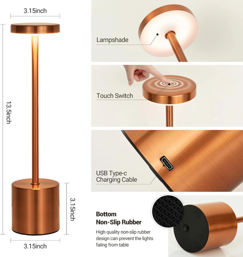 The Ambient Pro LED Lamp
USB Rechargeable Wireless Table Light