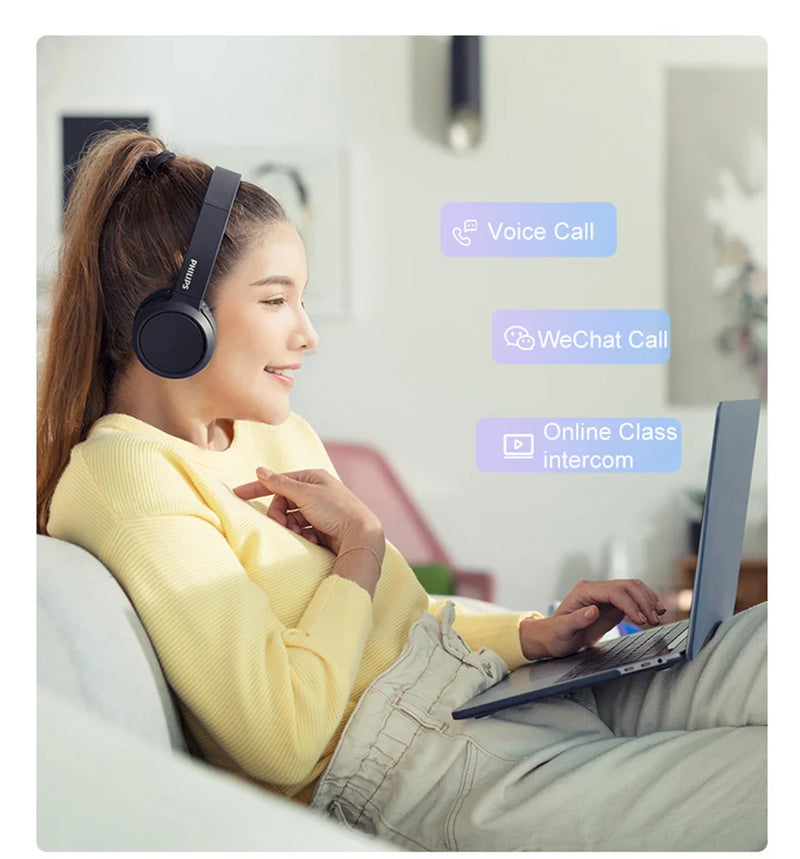 The Philips TAH4105 Wired Headphones
HiFi Stereo Headset with Integrated Microphone