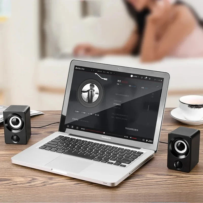 The Compact Stereo Speakers
USB Wired Mini Desktop Speaker Set