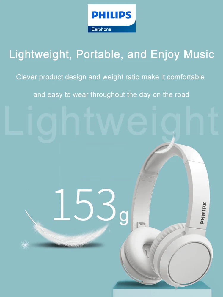 The Philips TAH4105 Wired Headphones
HiFi Stereo Headset with Integrated Microphone