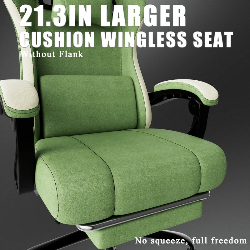 The Dynamic Support Chair
Ergonomic Gaming & Office Chair with Spring Cushion and Footrest