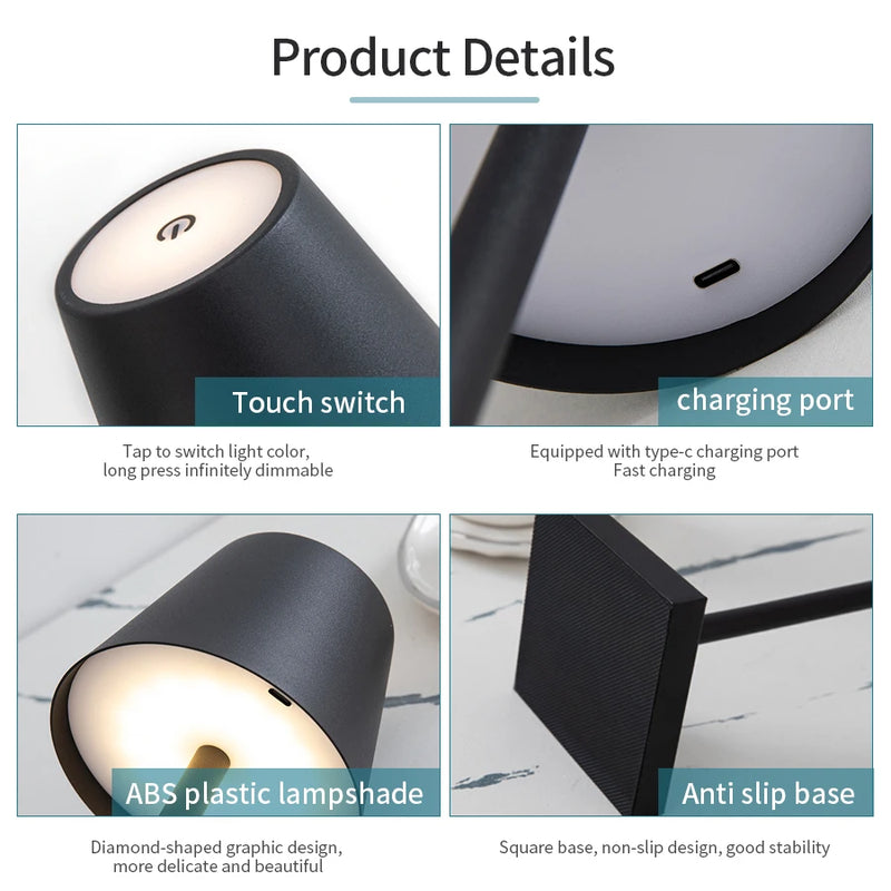 The Rechargeable LED Table Lamp
Wireless Touch Control Ambient Desk Light