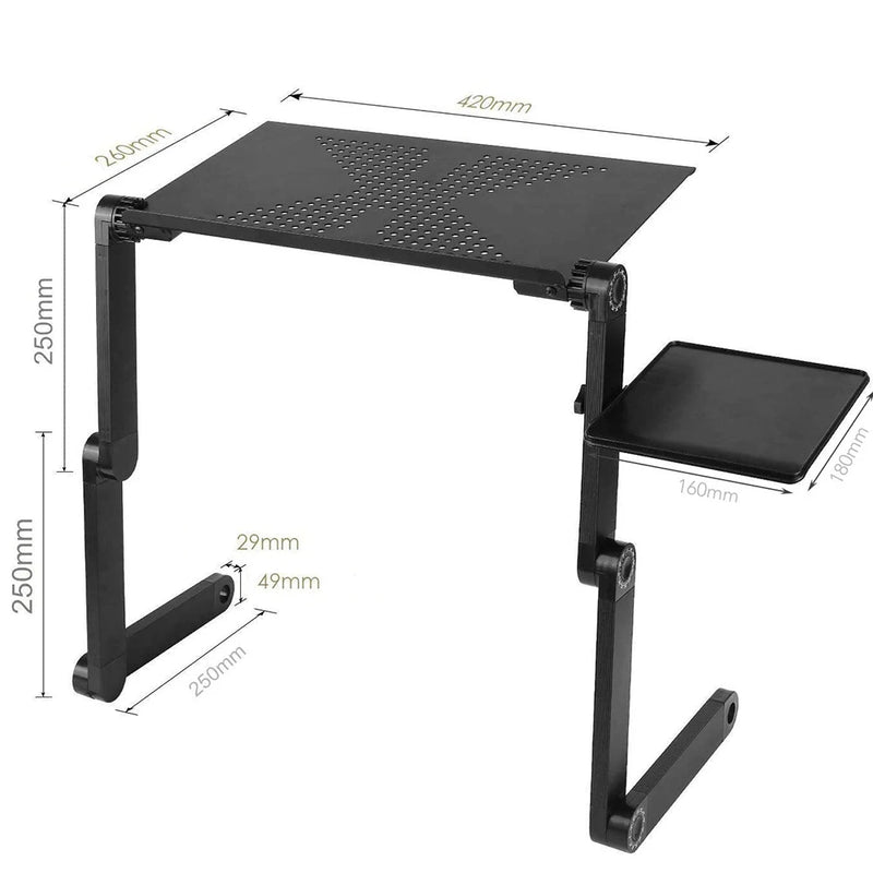 The 360° Recline Stand
Adjustable Laptop & Tablet Holder for Desk or Bed