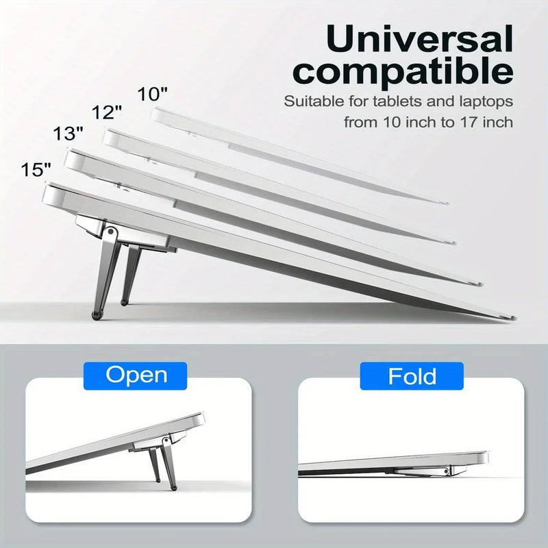 The Invisible Executive Stand
Ultra Lightweight Foldable Laptop Riser for 25–46 cm Devices