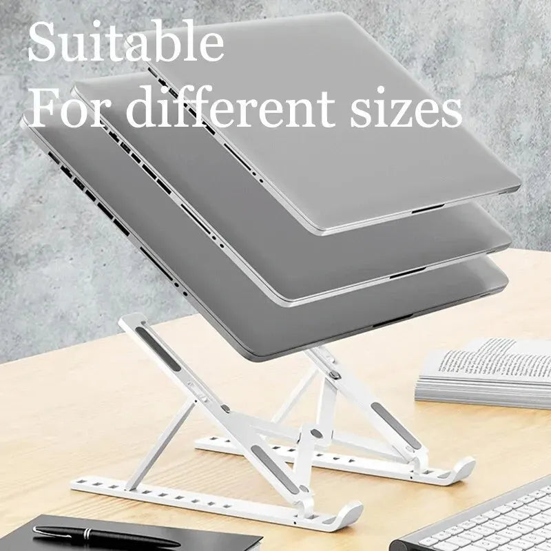 The Precision Aluminum Stand
10-Level Adjustable Foldable Laptop Riser